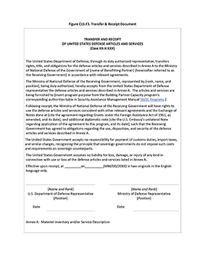 Figure C15.F3. Transfer & Receipt Document